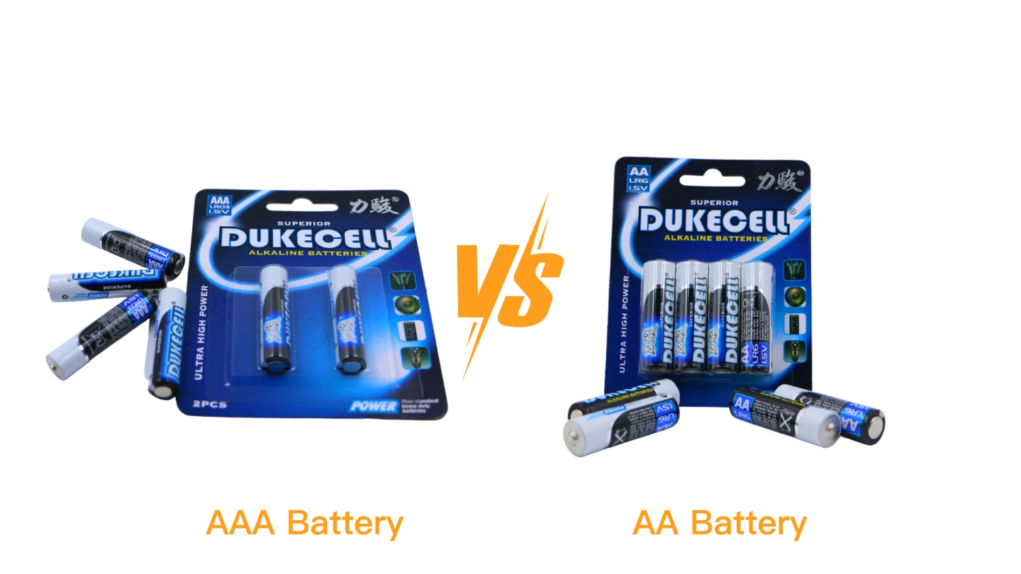 The differences between AA and AAA batteries